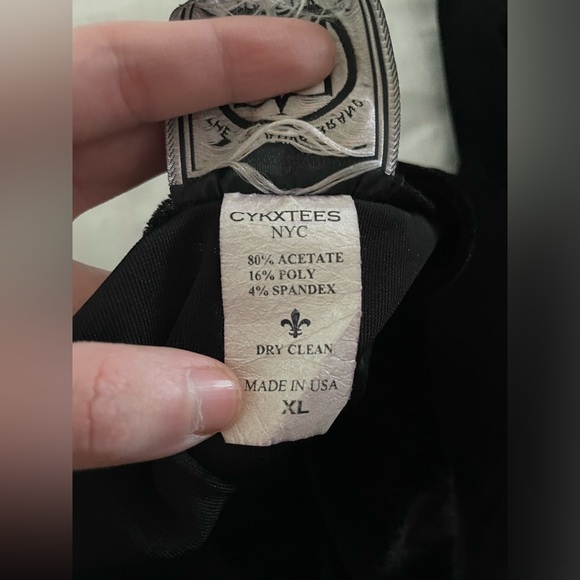 Cykxtees Black And Red Goth Maxi Dress - Picture 8 of 8